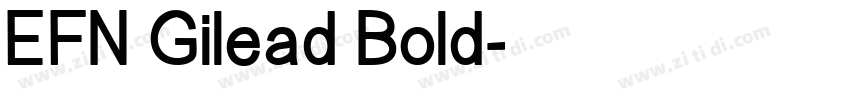 EFN Gilead Bold字体转换